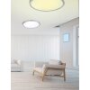 Trio Leuchten WIZ GRIFFIN Deckenleuchte LED Nickel-Matt, 1-flammig, Fernbedienung, Farbwechsler