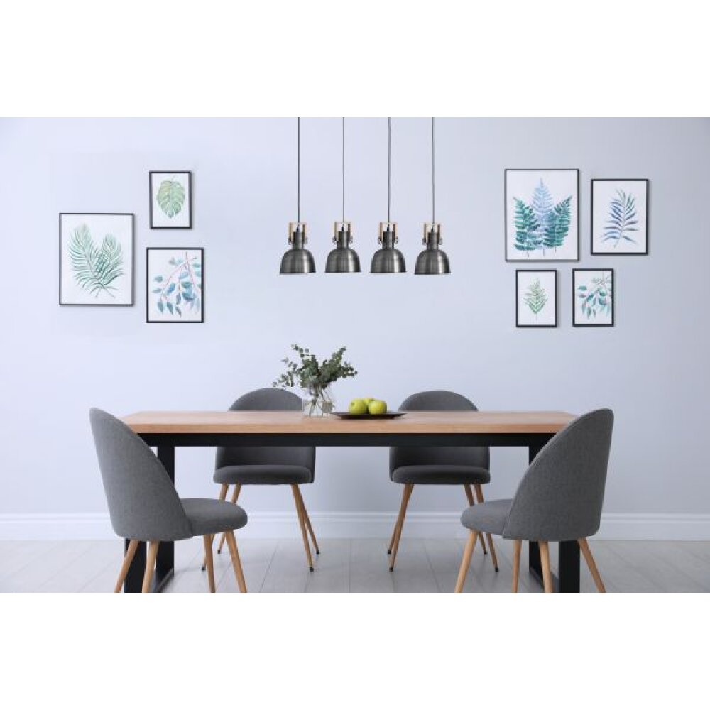 Globo HERMI Hängeleuchte Antik, Naturfarben, 4-flammig main product photo