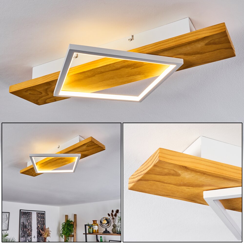 Pompu Deckenleuchte LED Naturfarben, Weiß, 1-flammig main product photo