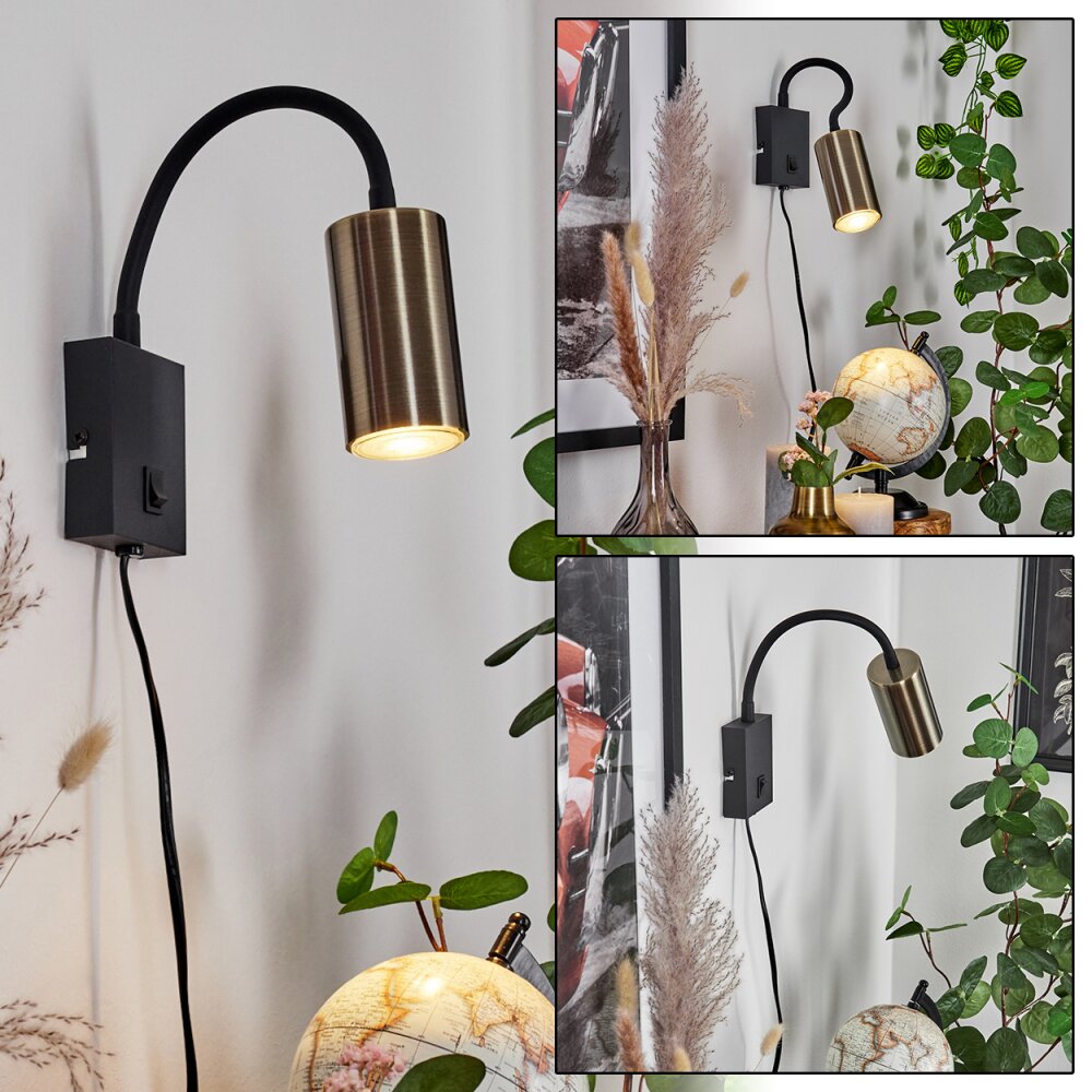 Javel Wandleuchte Schwarz, 1-flammig main product photo