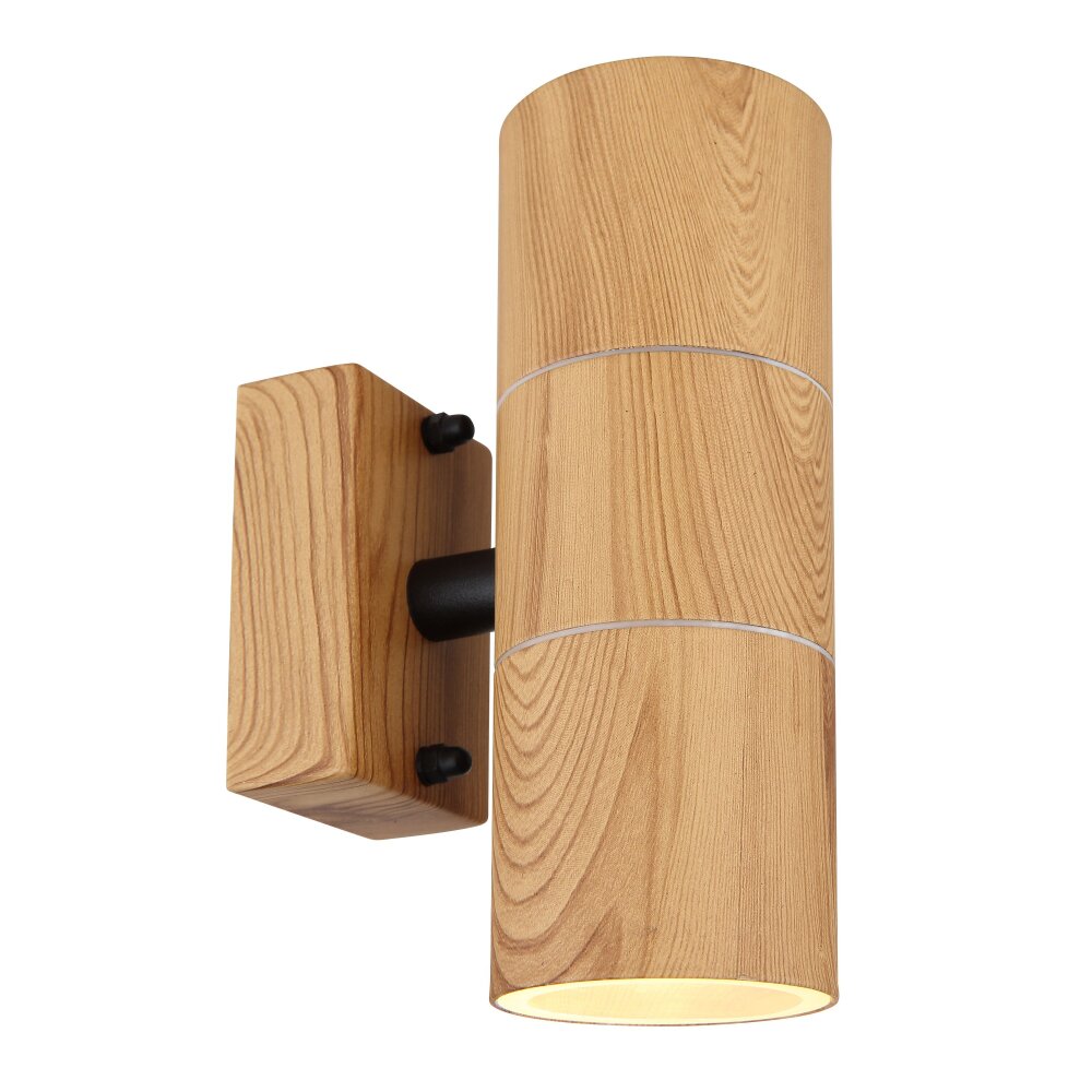 Globo STYLE Außenwandleuchte Holzoptik, 2-flammig main product photo