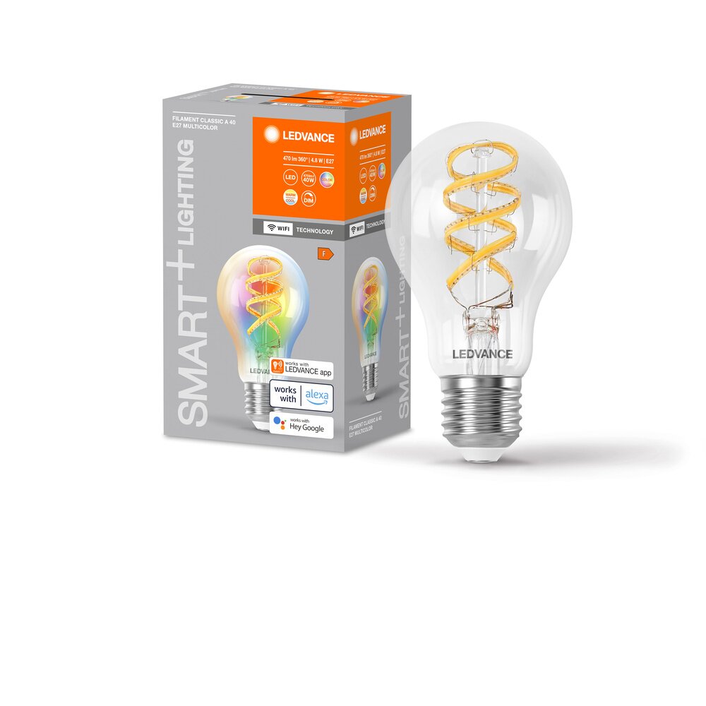 LEDVANCE SMART+WIFI LED E27 4,8 Watt 2700-6500 Kelvin 470 Lumen main product photo
