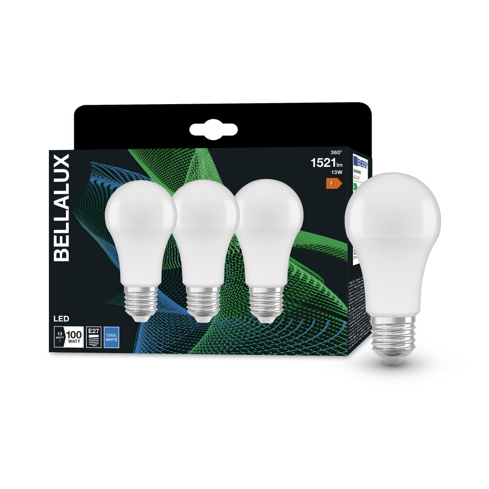 BELLALUX® CLA 3er Set LED E27 13 Watt 4000 Kelvin 1521 Lumen main product photo