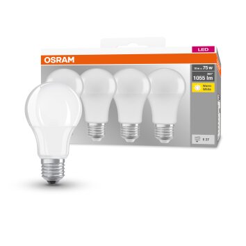 OSRAM CLASSIC A 4er Set LED E27 10 Watt 2700 Kelvin 1055 Lumen