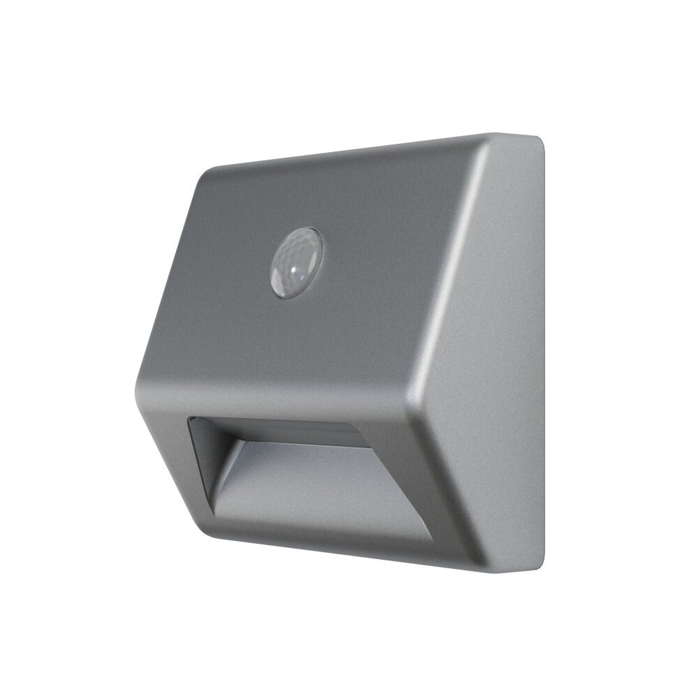 LEDVANCE NIGHTLUX® Stufenbeleuchtung Silber, 1-flammig, Bewegungsmelder main product photo