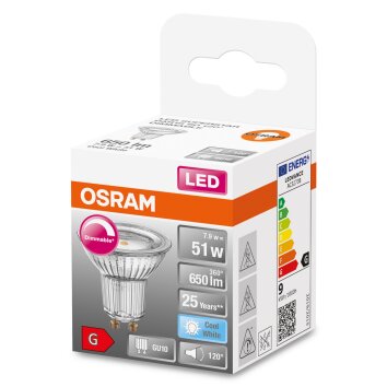 OSRAM LED SUPERSTAR GU10 7,9 Watt 4000 Kelvin 650 Lumen