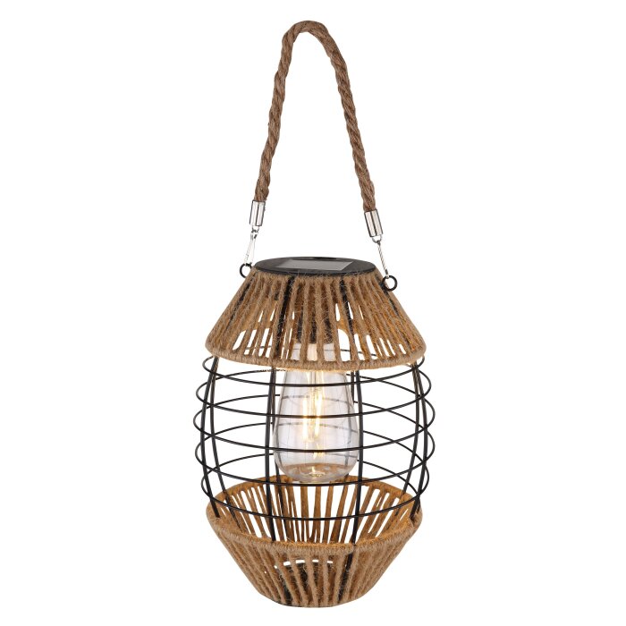 Globo SOLAR Tischleuchte LED Schwarz, 1-flammig