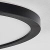 Sasinhosa Deckenpanel LED Schwarz, 1-flammig, Fernbedienung
