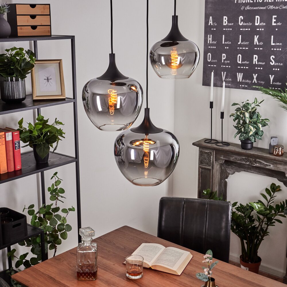 Azurara Hängeleuchte Schwarz, 3-flammig main product photo