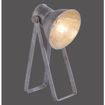 Leuchten Direkt SAMIA Tischleuchte Grau, 1-flammig