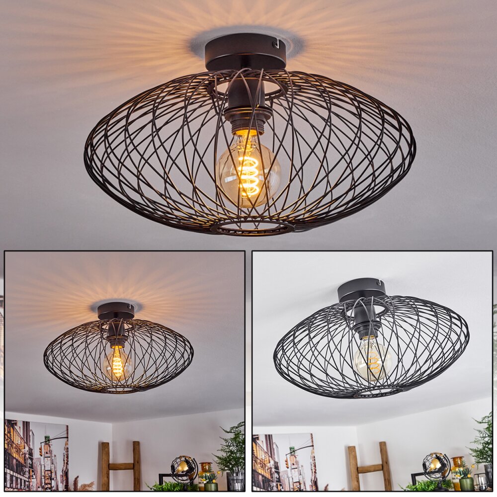 Banleou Deckenleuchte Schwarz, 1-flammig main product photo