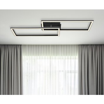 Globo JEPP Deckenleuchte LED Schwarz, 1-flammig, Fernbedienung Globo JEPP Deckenleuchte LED Schwarz, 1-flammig, Fernbedienung