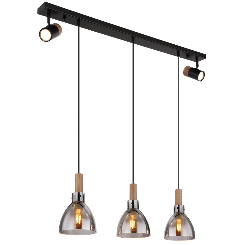 Globo MATTEA Hängeleuchte Schwarz, 5-flammig main product photo