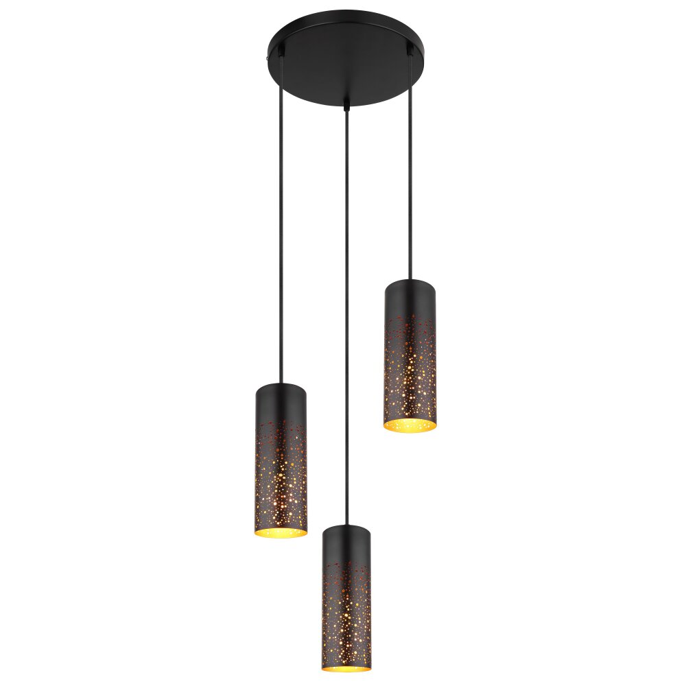 Globo CROCKY Hängeleuchte Schwarz, 3-flammig main product photo