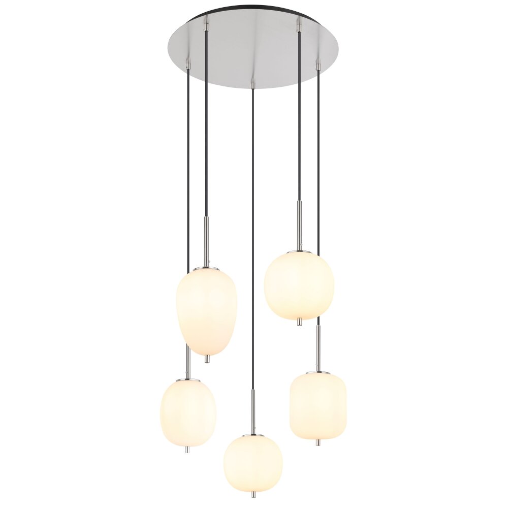 Globo BLACKY Hängeleuchte Nickel-Matt, 5-flammig main product photo