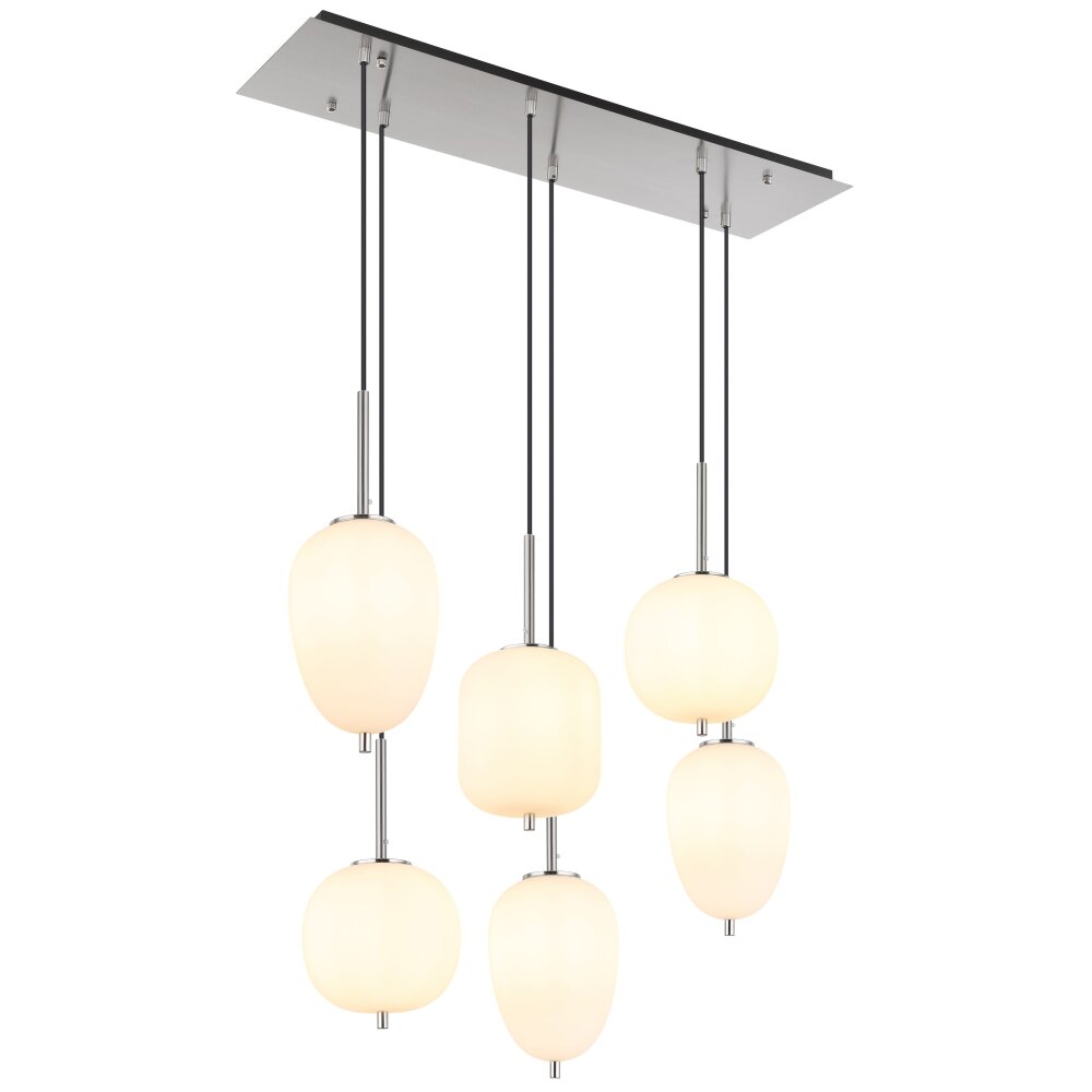 Globo BLACKY Hängeleuchte Nickel-Matt, 6-flammig main product photo