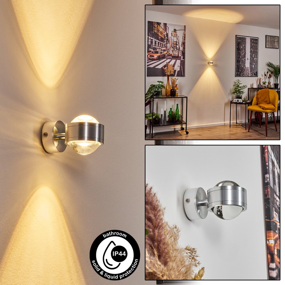 Indore Wandleuchte LED Aluminium, 2-flammig main product photo
