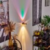 Sapri Wandleuchte Altmessing, Schwarz, 1-flammig