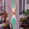 Sapri Wandleuchte Altmessing, Schwarz, 1-flammig