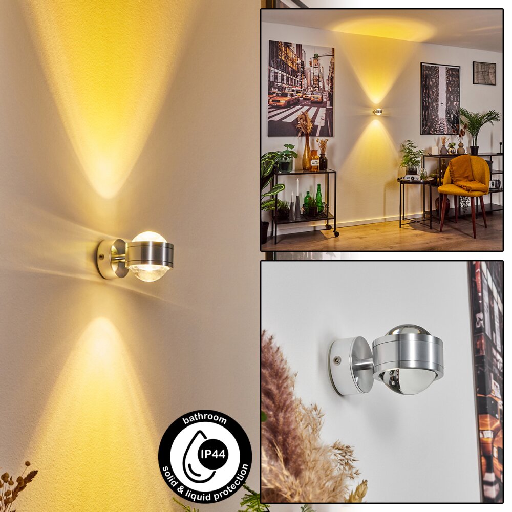 Indore Wandleuchte LED Aluminium, 2-flammig main product photo