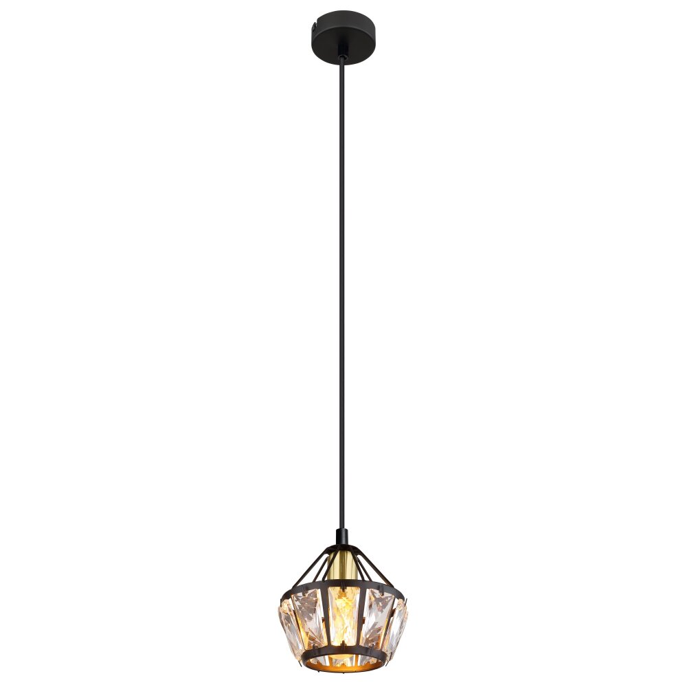 Globo LOIS Hängeleuchte Messing, Schwarz, 1-flammig main product photo
