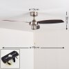 Fossa Deckenventilator Nickel-Matt