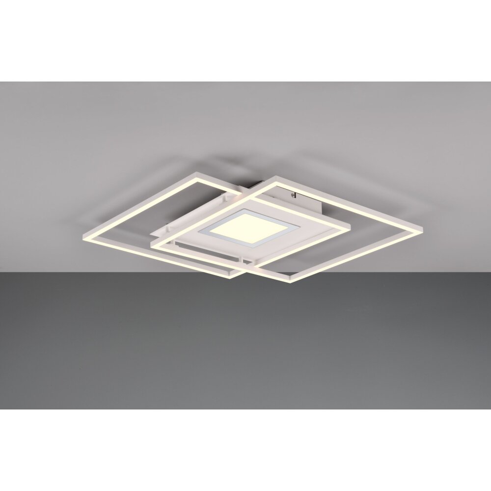 Trio Via Deckenleuchte LED Weiß, 1-flammig, Fernbedienung main product photo
