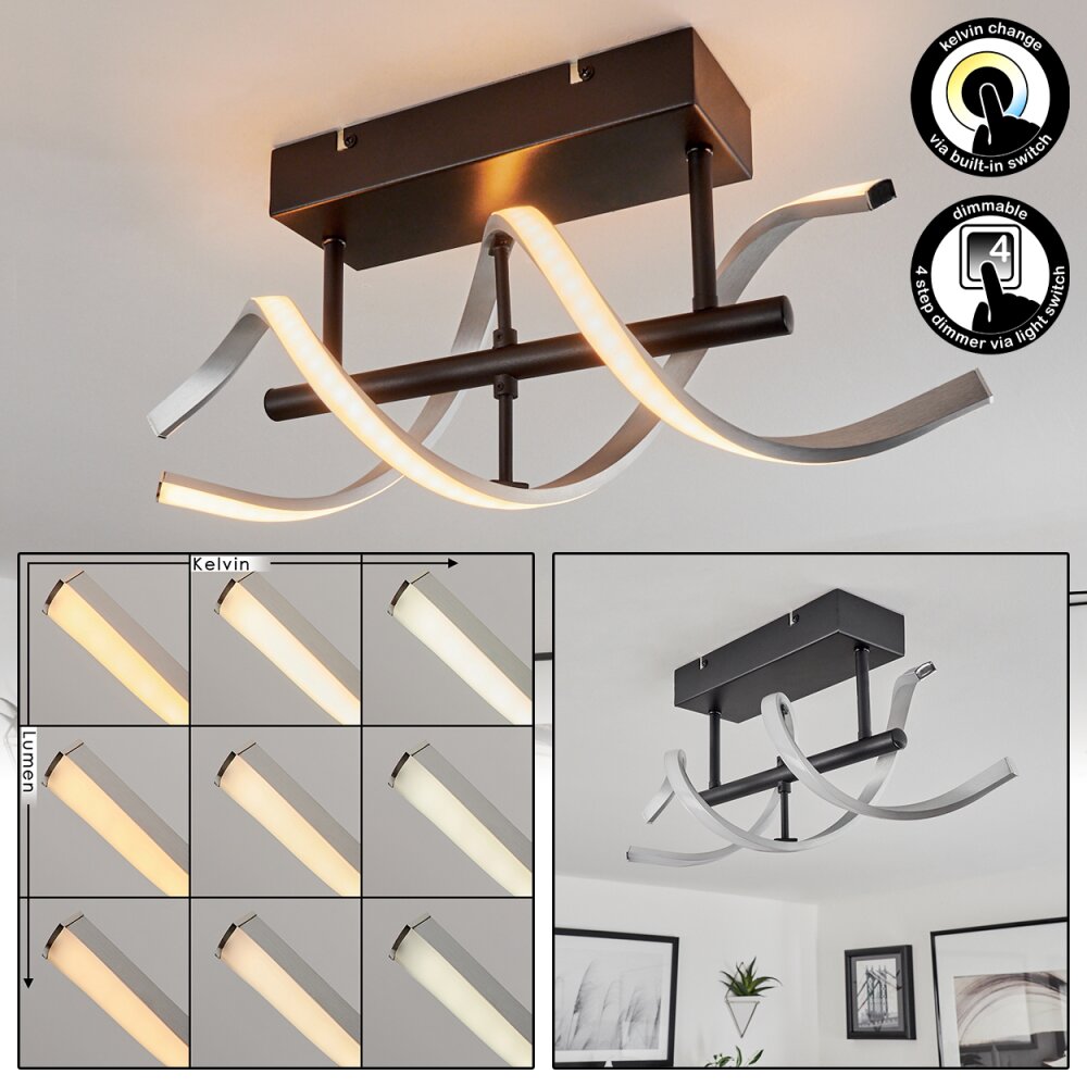 Khovet Deckenleuchte LED Schwarz, 1-flammig main product photo