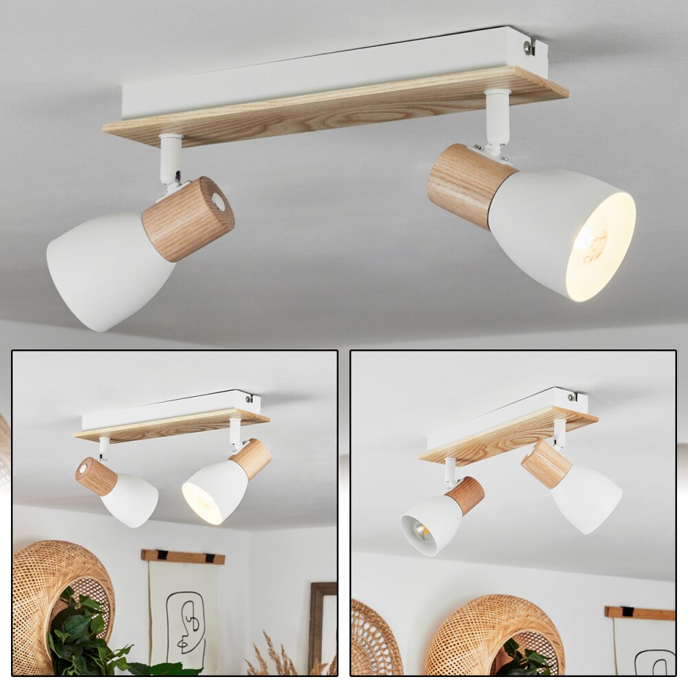 Kouek Deckenleuchte Naturfarben, Weiß, 2-flammig main product photo
