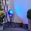 Idual Phniet Gartenstrahler LED Schwarz, 1-flammig, Fernbedienung, Farbwechsler