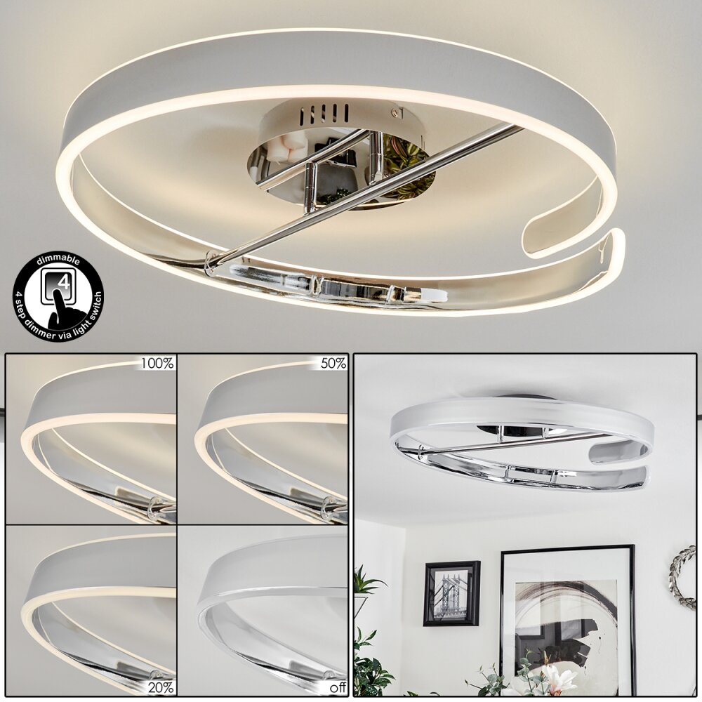 Rosemond Deckenleuchte LED Chrom, Weiß, 1-flammig main product photo