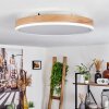 Salmi Deckenleuchte LED Braun, Holzoptik, Weiß, 1-flammig