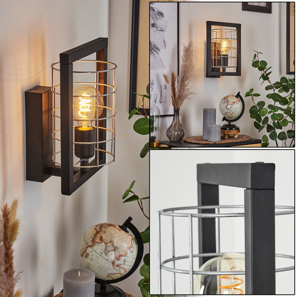 Wynyard Wandleuchte Schwarz, 1-flammig main product photo