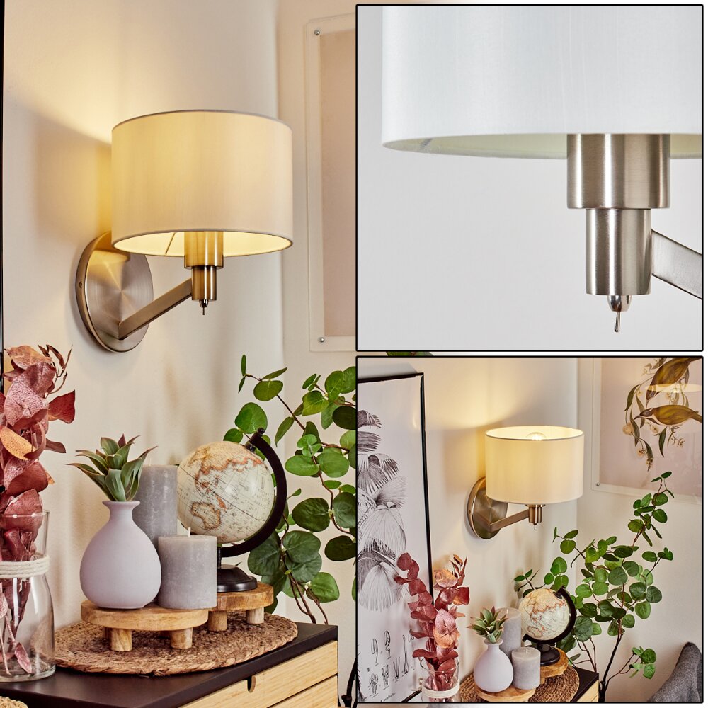 Manhenha Wandleuchte Nickel-Matt, 1-flammig main product photo