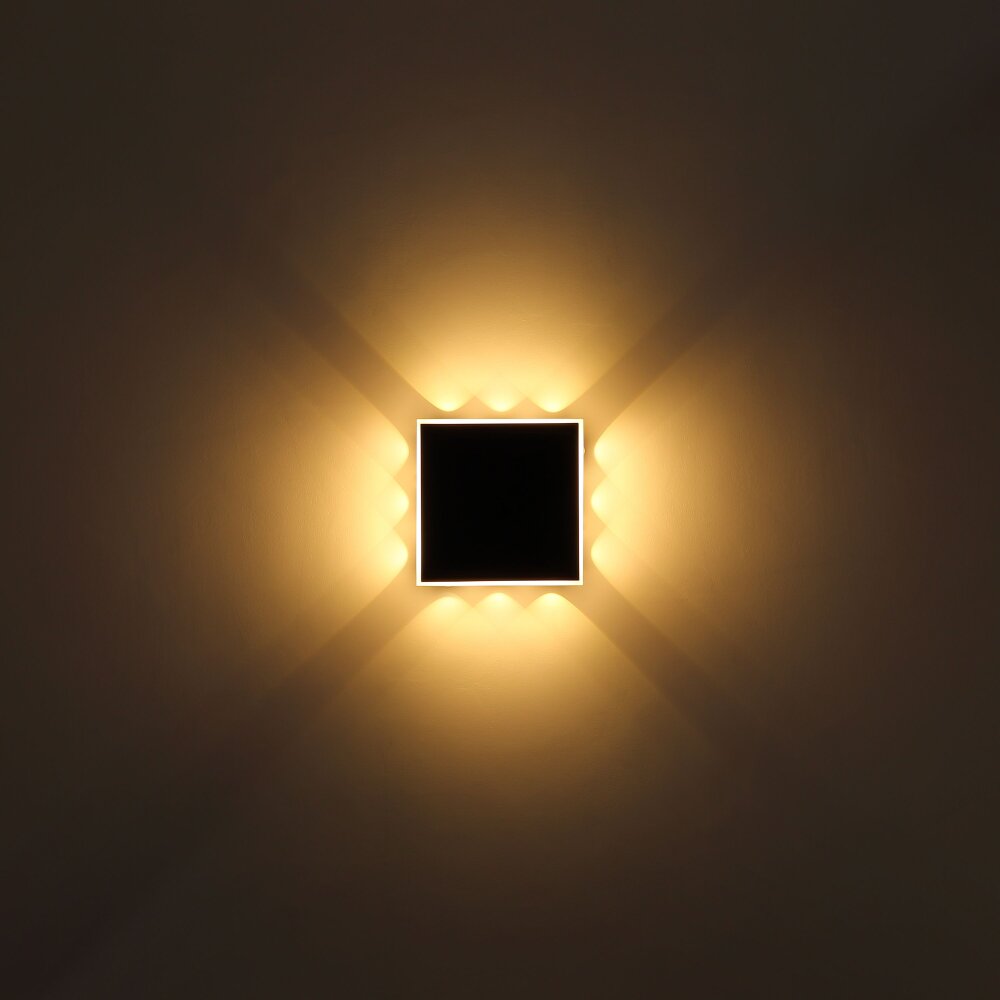 Globo SAIDY Wandleuchte LED Schwarz, 1-flammig