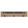 Globo CHASEY Wandleuchte LED Holzoptik, Schwarz, Weiß, 1-flammig