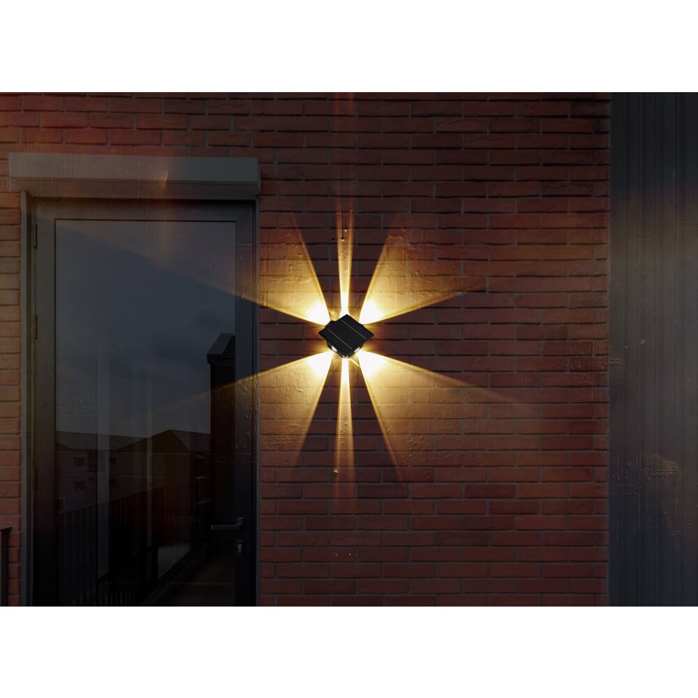 Globo SOLAR Außenwandleuchte LED Schwarz, 1-flammig main product photo