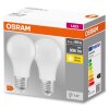 OSRAM 2er Set LED E27 8,5 Watt 2700 Kelvin 806 Lumen