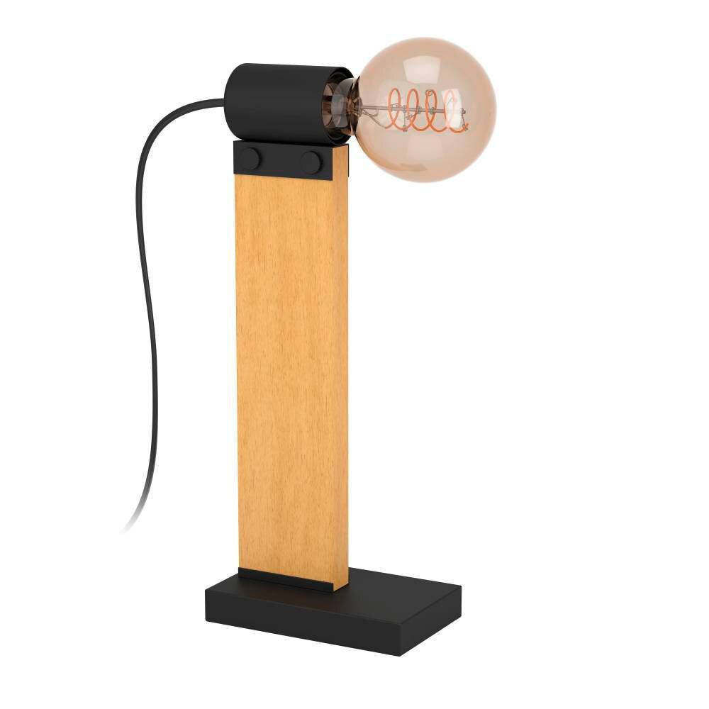 Eglo BAILRIGG Tischleuchte Naturfarben, Schwarz, 1-flammig main product photo