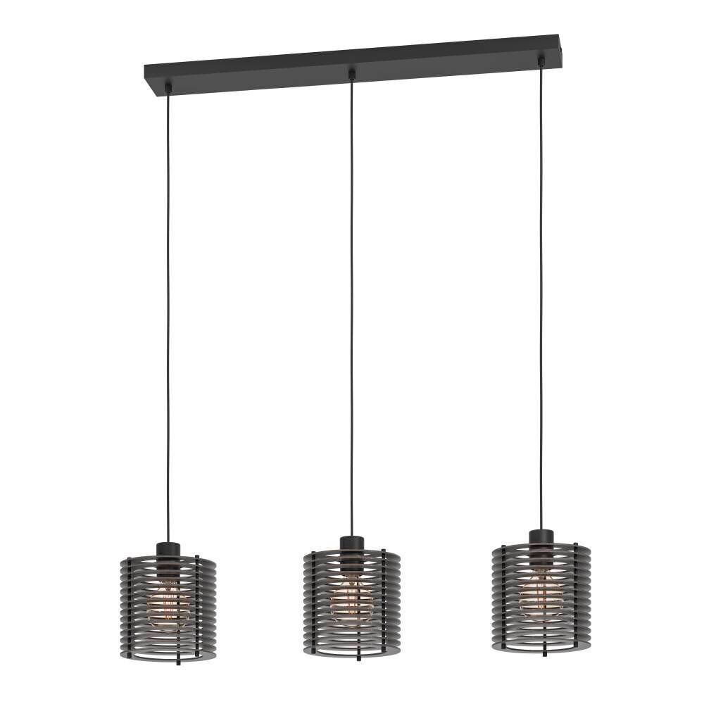 Eglo SEGOVIA Hängeleuchte Schwarz, 3-flammig main product photo