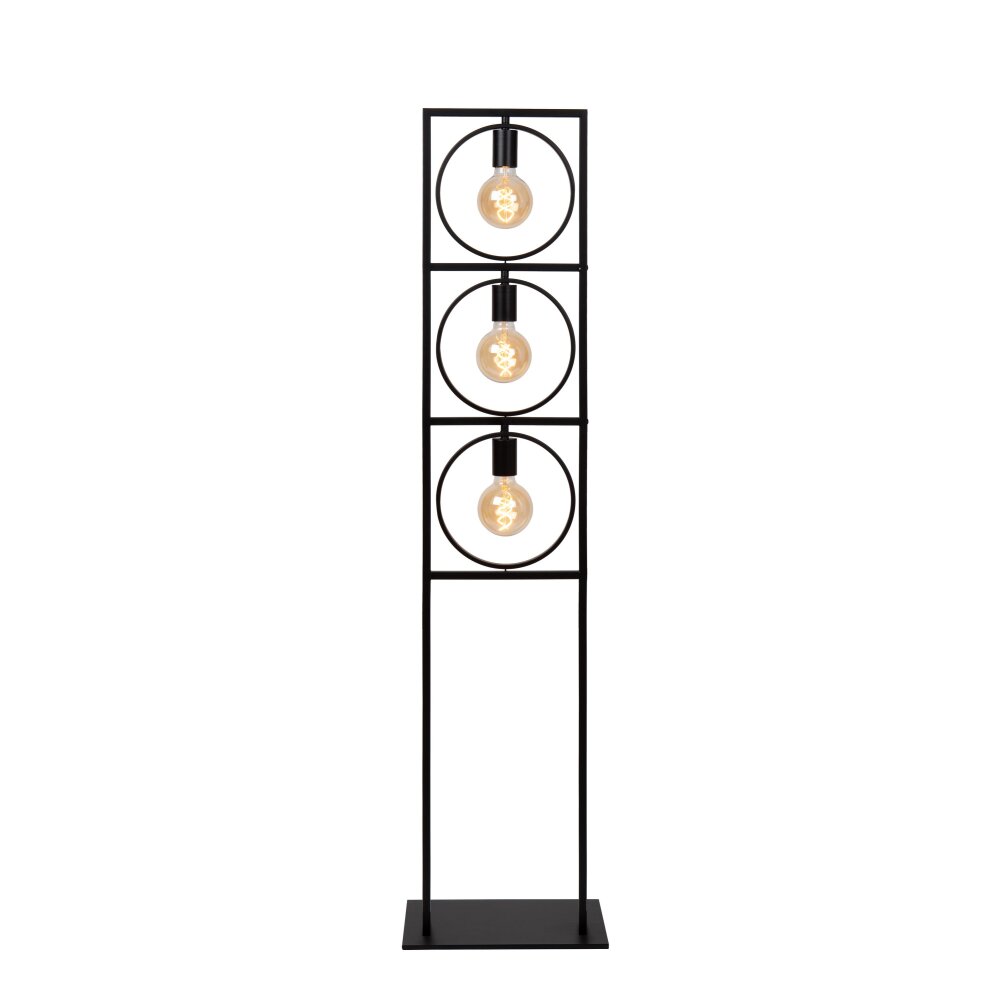 Lucide SUUS Stehlampe Schwarz, 3-flammig main product photo