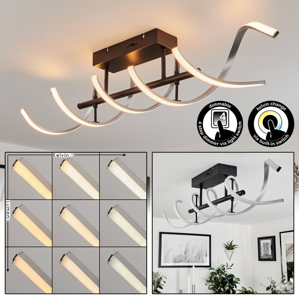 Khovet Deckenleuchte LED Schwarz, 1-flammig main product photo