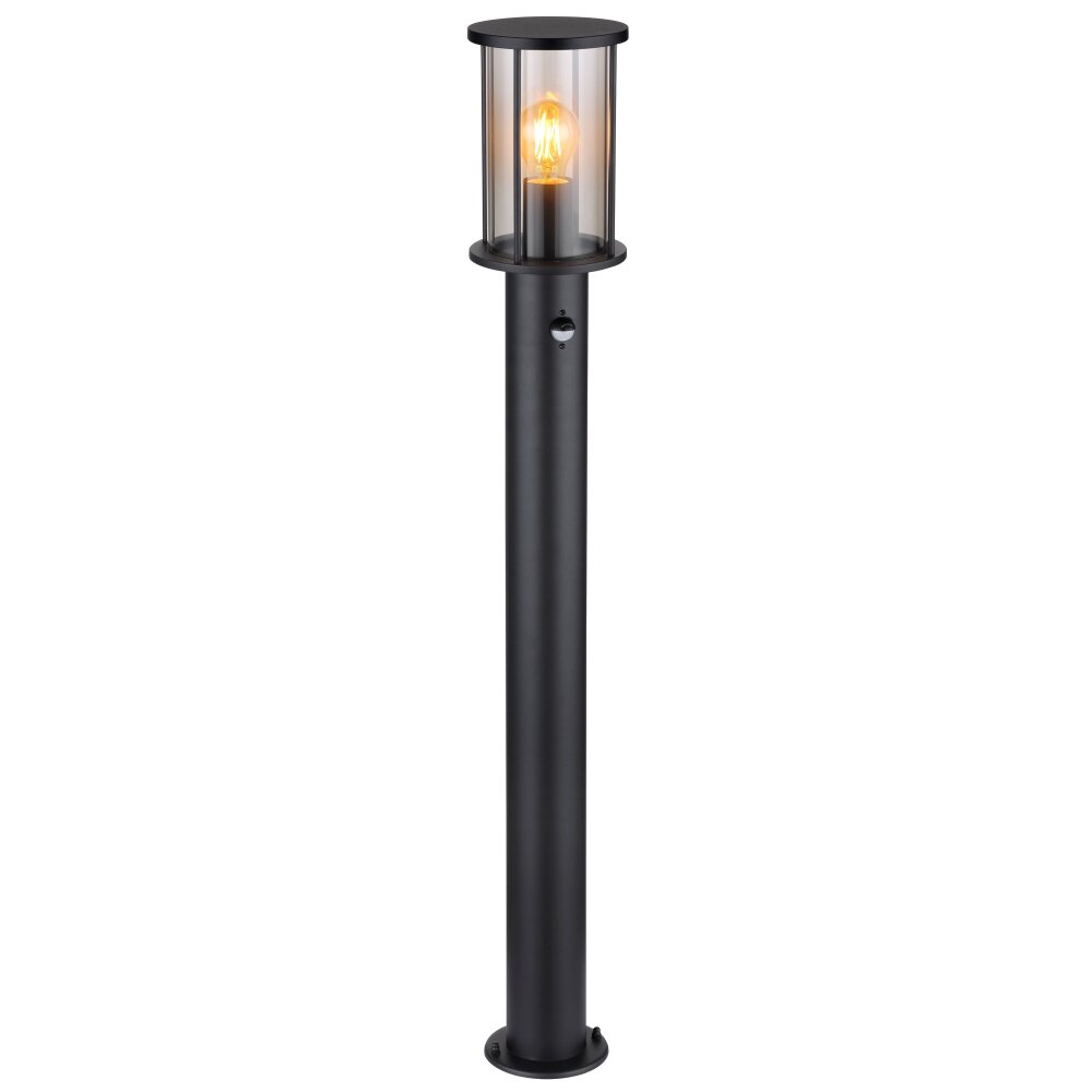 Globo GRACEY Wegeleuchte Schwarz, 1-flammig, Bewegungsmelder main product photo