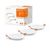 LEDVANCE DOWNLIGHT SLIM 3er Set Einbauleuchte Weiß, 3-flammig