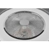 Reality Sandfjord Deckenventilator LED Chrom, 1-flammig, Fernbedienung