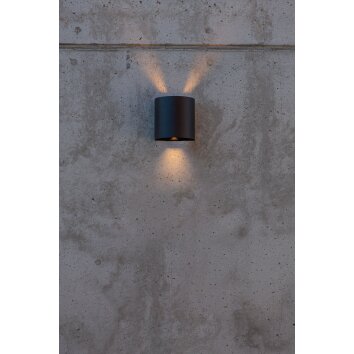 Lutec Beams Außenwandleuchte LED Schwarz, 1-flammig