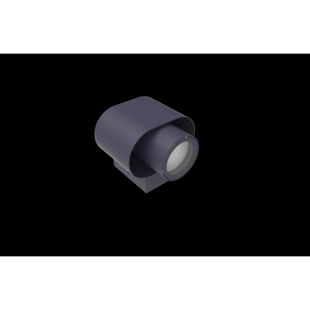 Lutec Cypres Außenwandleuchte Anthrazit, 1-flammig