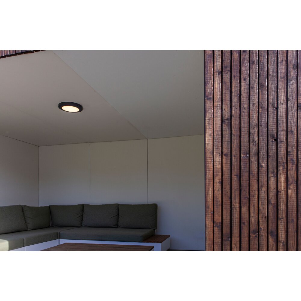 Lutec Kayah Außendeckenleuchte LED Anthrazit, 1-flammig main product photo
