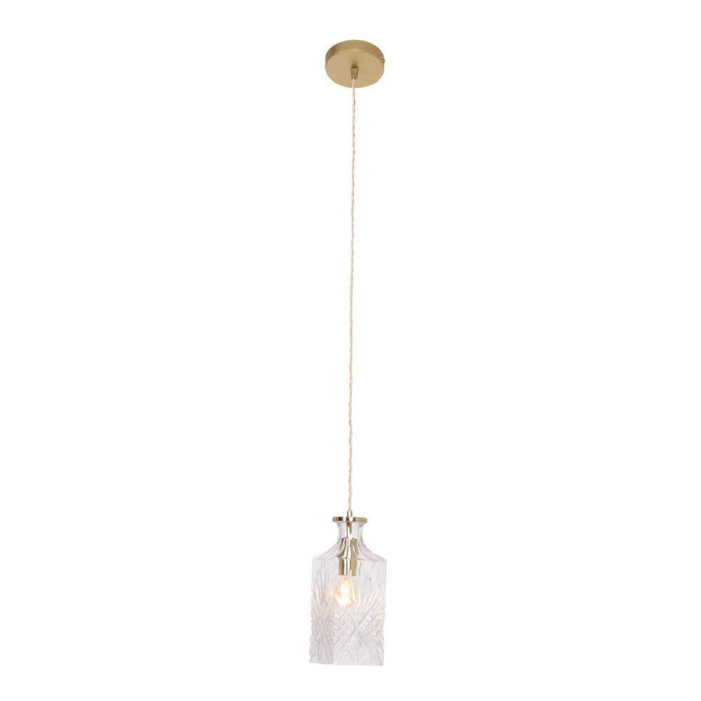 Steinhauer Grazioglass Hängeleuchte Messing, 1-flammig main product photo