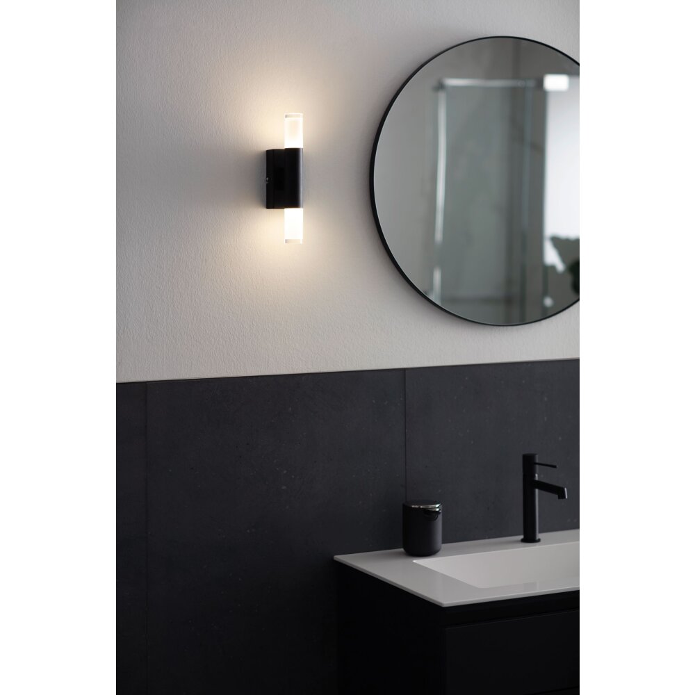 SCHÖNER WOHNEN-Kollektion Twice Wandleuchte LED Schwarz, 2-flammig main product photo